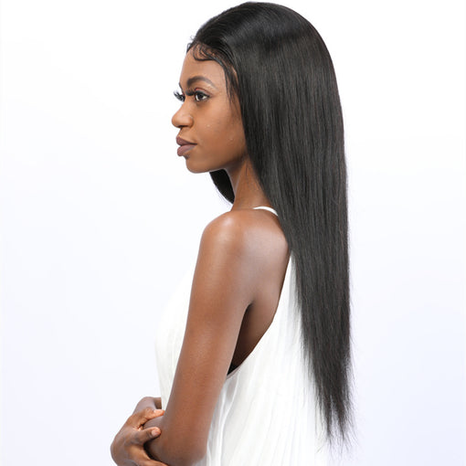 20 Inches Silky Straight Long Premium Human Hair 360 Lace Wigs [I3HSS5601]